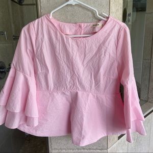 Bell sleeve crop top